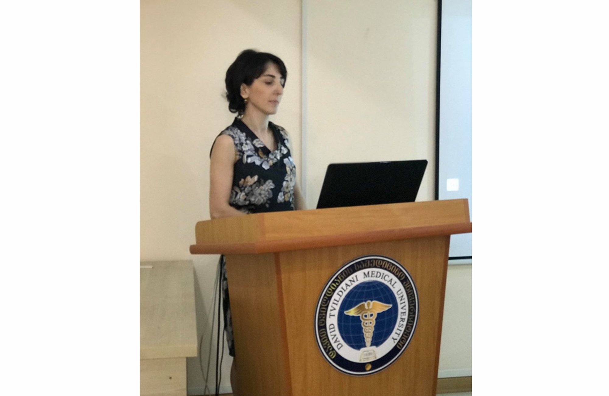 The dissertation defense of PhD candidate Tamar avalini with title ,,Myeloperoxidase in Chronic Heart Patients : Correlation with Nutritional State, Inflammation, Cardiac Remodelin and Disease Outcome ”